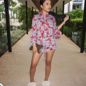 Minaa Monroe Prissy Paisley romper